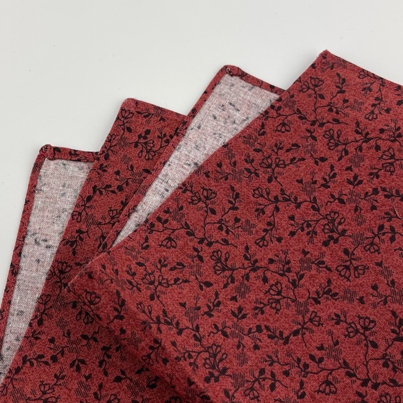 Men’s Glencheck Wool Bow Tie & Red Floral Pocket Square Set - Picture 5 of 5